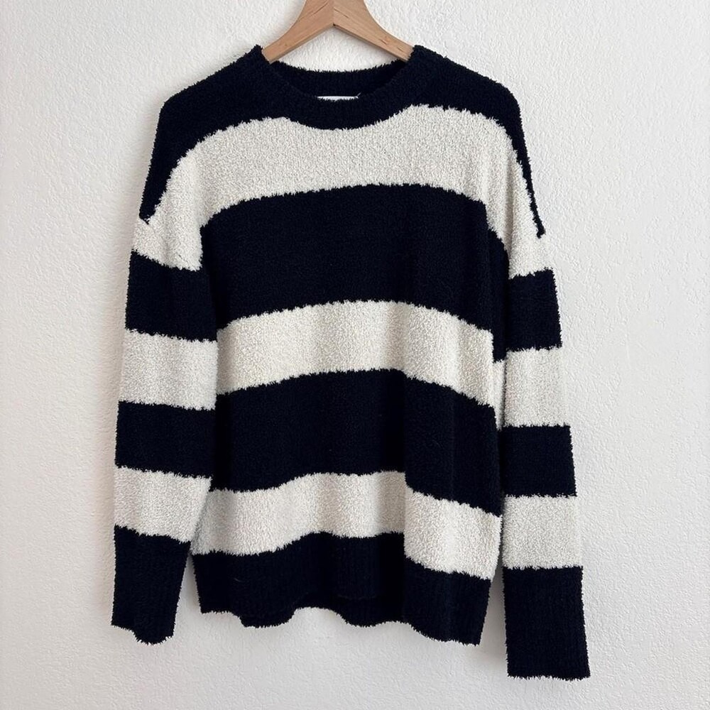 Bella Dahl Women's Black and Cream Jumper - Picture 4 of 5